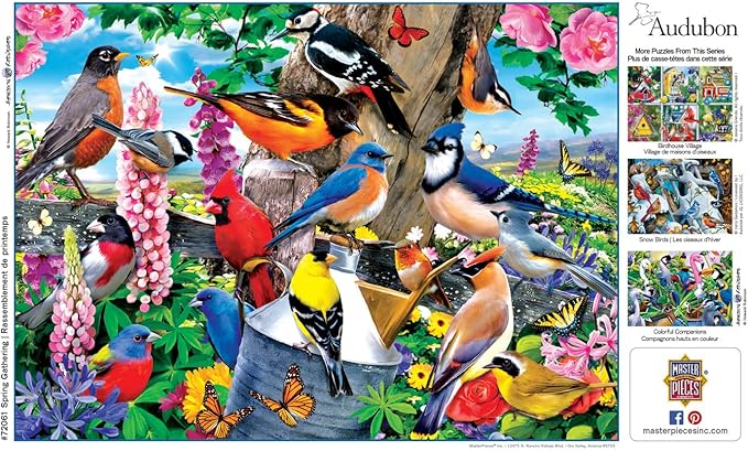 MasterPieces 1000 Piece Jigsaw Puzzle for Adults, Family, Or Youth - Spring Gathering - 19.25"x26.75"