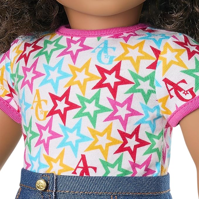 American Girl Truly Me, 18-inch Doll Clothes, AG Star Squad Outfit, with Varsity Jacket, 4 Pieces, Ages 6+