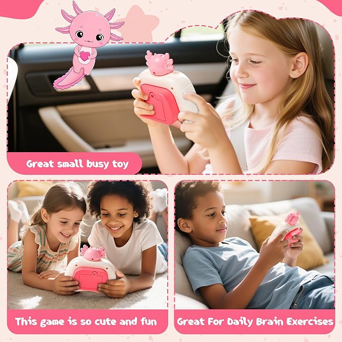 Axolotl Popular Push Toys, Quick Push Puzzle Handheld Game Fidget Toys, Fun Popular Sensory Toys, Axolo 3-12-year-old Children's Birthday Gifts Party Favors
