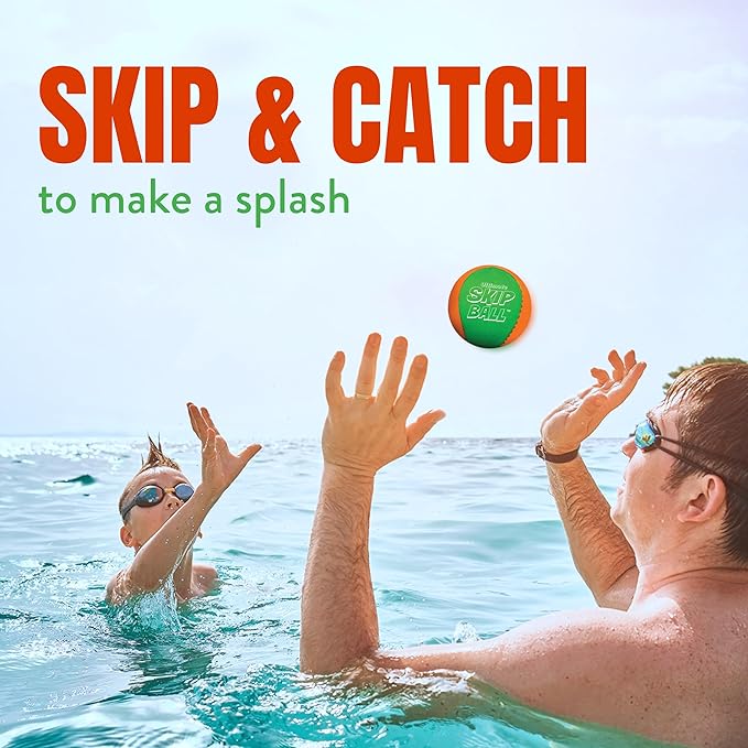 Activ Life The Ultimate Water Skip Balls, Water Bouncing Ball for Swimming Pool, Beach Toys for Friends, Family, Kids and Adults
