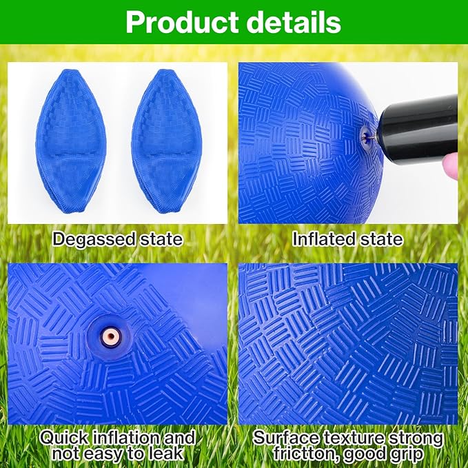 24 Pcs Dodgeballs 5 Inch Playground Ball Kickball Inflatable Rubber Handball Bouncy Dodge Ball with 1 Hand Pump for Outdoors Ball Games Gym Camps Picnic (Multicolor)