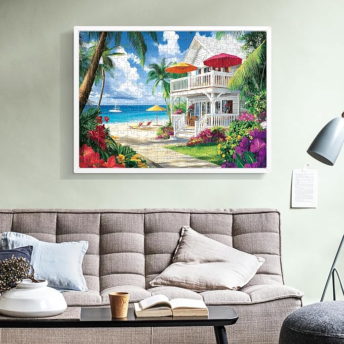 Puzzles for Adults 300 Pieces Sea View Room Puzzles 300 Pieces for Adults,Interlock Perfectly Letter on Back No Dust,Challenging Puzzle Home Decor Birthday Party Gift Toy for Men Women Olders Seniors