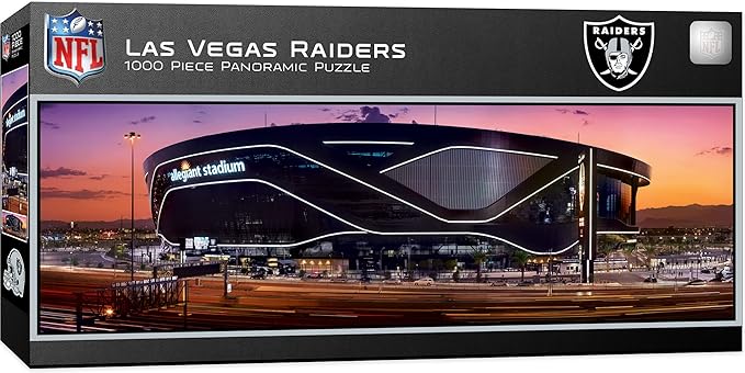 MasterPieces 1000 Piece Sports Jigsaw Puzzle - NFL Las Vegas Raiders Stadium Panoramic - 13"x39"