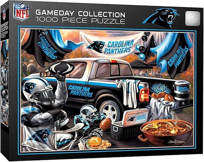 Masterpieces 1000 Piece Jigsaw Puzzle for Adults - NFL Carolina Panthers Gameday - 19.25"x26.75"