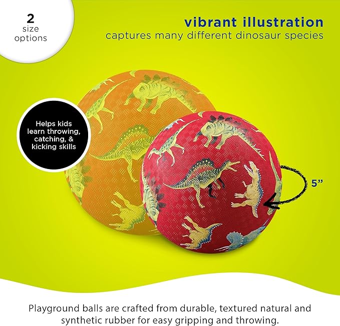 Crocodile Creek, Ball Playground Land of Dinosaurs 5 Inch
