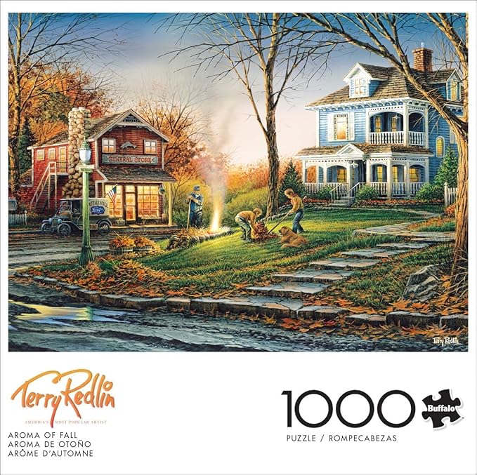 Buffalo Games – Terry Redlin - Aroma of Fall - 1000 Piece Jigsaw Puzzle - Festive Puzzle for Adults – Precision-Cut Pieces, Autumn Artwork and Hours of Relaxing Fun