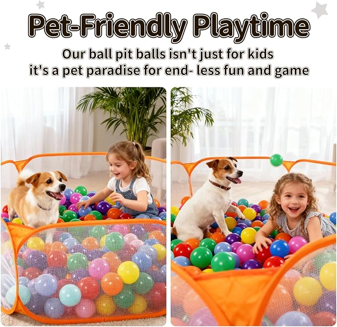STARBOLO Cute Kids Ball Pit Pool Play Tent, Toy Ball Play Pool Foldable Play Tent for Kids Girls Boys Indoor and Outdoor, Balls Not Included.