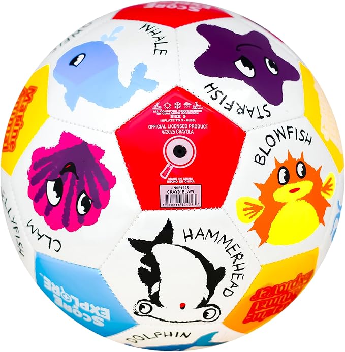 Crayola Official Soccer Ball - Unisex Kids - Marine Size 5