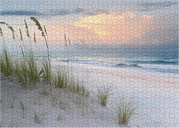 Beach Ocean Puzzle for Adults 1000 Piece, Summer Sunset Landscape Jigsaw Puzzle Nature, Hawaii Sea Challenging Puzzle as Home Decor