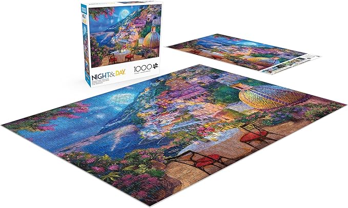 Buffalo Games - Lillia - Rendezvous Positano - 1000 Piece Jigsaw Puzzle for Adults -Challenging Puzzle Perfect for Game Nights - Finished Size is 26.75 x 19.75