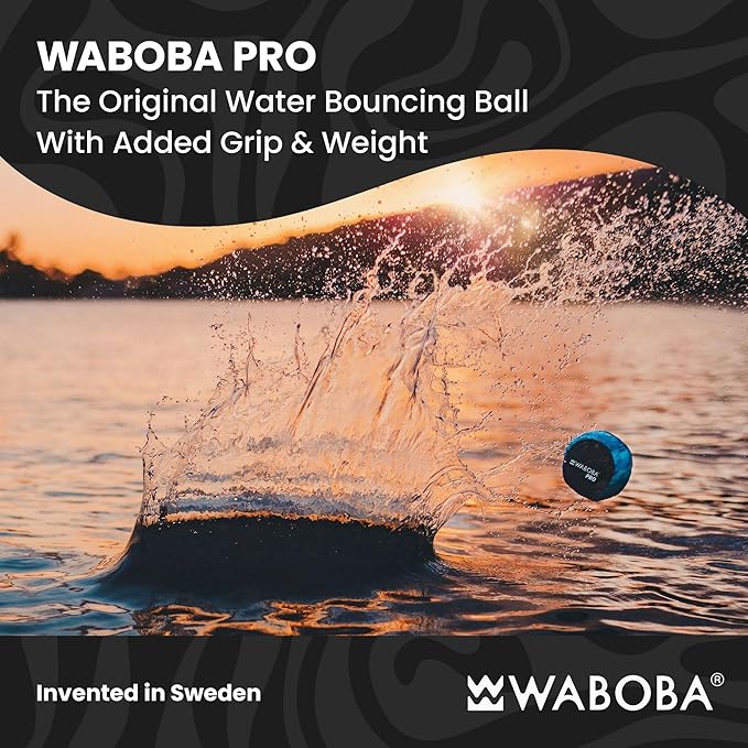 Waboba Water Skipping Ball Toy for Swimming Pool and Beach Games - Water Bouncing Ball Gift for Kids and Teens – Pro Blue Waves