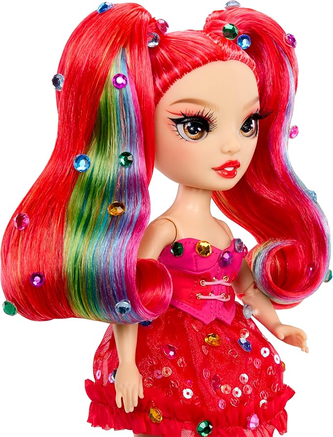 Rainbow High Be Dazzling Fashion Dolls- Vivienne Rouge (Red) with Bedazzler Tool and Sparkle Gems