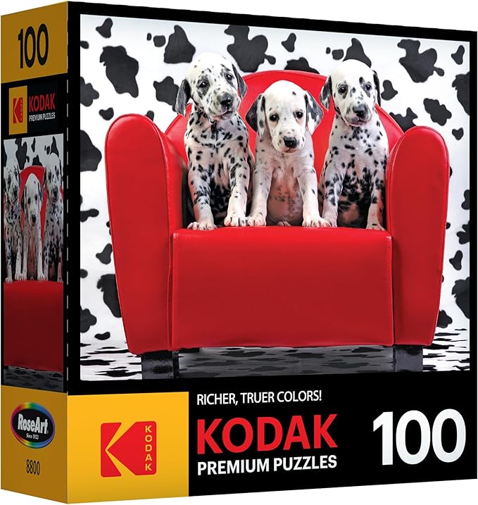 RoseArt - Kodak Premium - Lots of Spots - 100 Piece Jigsaw Puzzle for Adults