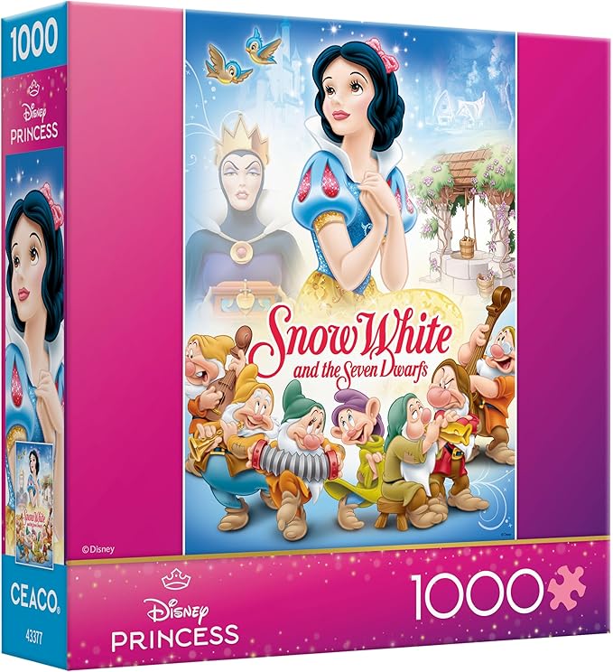 Ceaco - Disney - Snow White Poster - 1000 Piece Puzzle for Adults - Challenging and Perfect for Game Nights - Finished Puzzle Size 26.25 x 19.75