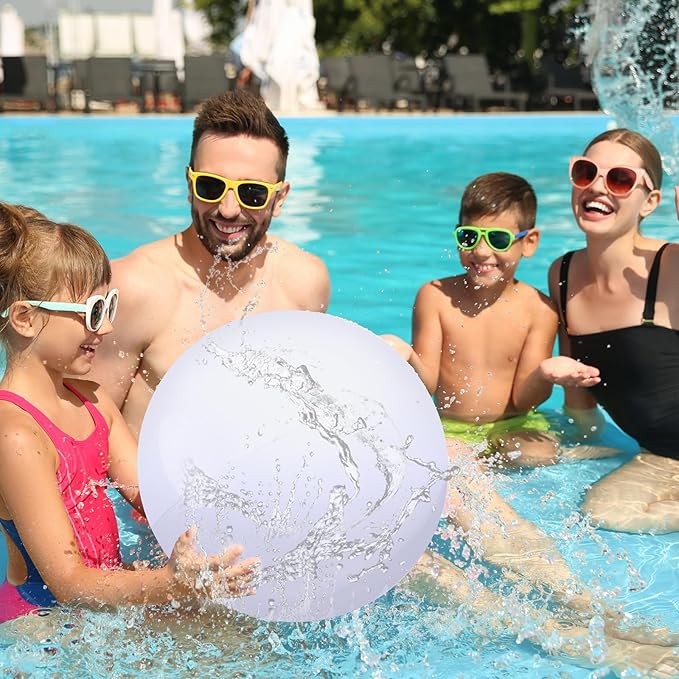 Chumia 18 Inch Fun Bouncy Balls 5 Pcs Rubber Inflatable Beach Ball Bouncing Sensory Playballs with Hand Air Pump for Park Backyard Beach Indoor Outdoor Party Favors