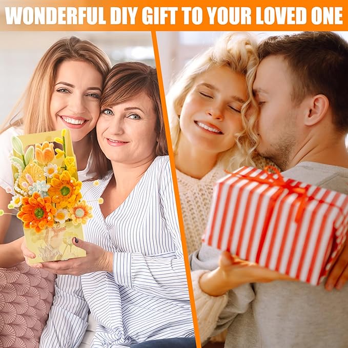 ERNTRNL Pipe Cleaners Craft - Pipe Cleaners Flower Making Kit Craft Supply Pipe Cleaners Bulk for Crafts Art Project Activity，Birthday Mother’s Day Anniversaries Graduations Gifts