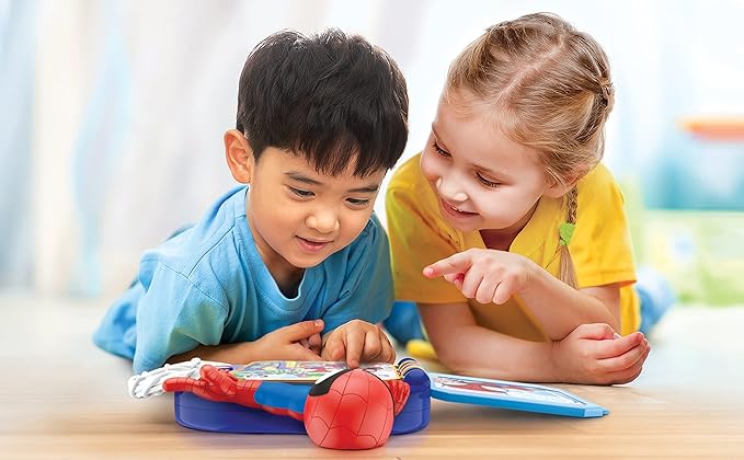 eKids Spidey and His Amazing Friends Book, Toddler Toys with Built-in Preschool Learning Games, Educational Toys for Toddlers