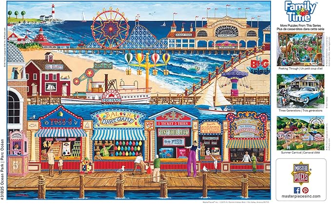 MasterPieces 400 Piece Jigsaw Puzzle For Adults, Family, Or Youth - Ocean Park - 18"x24"