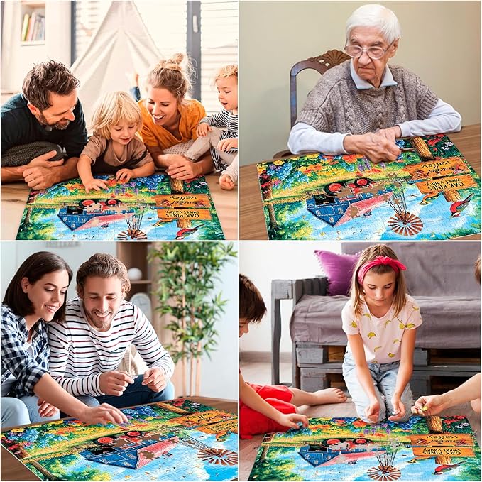 500 Pieces Puzzles for Adults, Colorful Spring Farm Puzzle for Adults Childern Seniors, Recycled Paper Bird Jigsaw Puzzle 500 Pieces, No Dust Challenging Puzzles Perfect for Game Nights 20.5x15