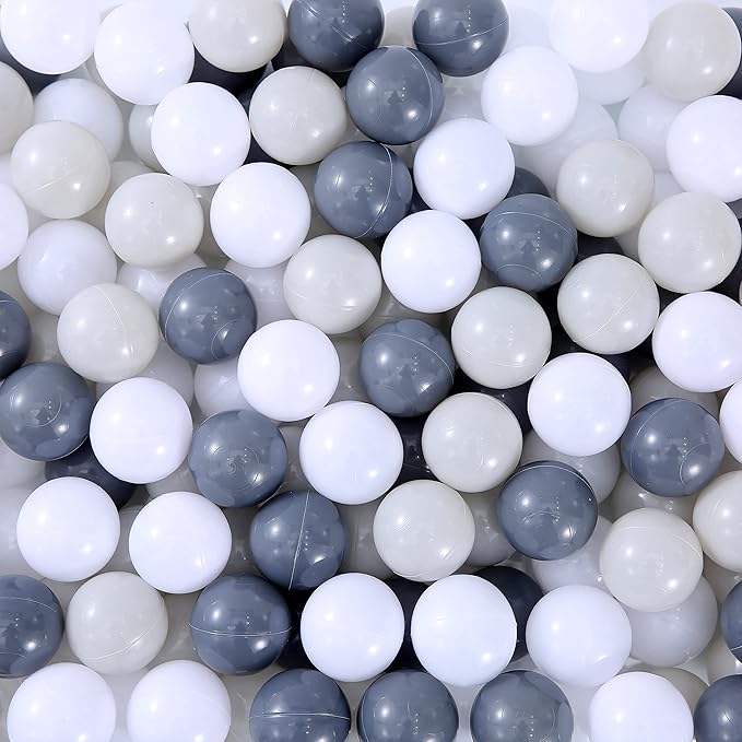 MoonxHome Ball Pit Balls for Toddlers, BPA Free Crush Proof Plastic Toy Balls for Ball Pit, Children's Pool Water Toys, Macaron Ocean Balls for Play Tent 2.15 Inch Pack of 100 200 500 800 1000