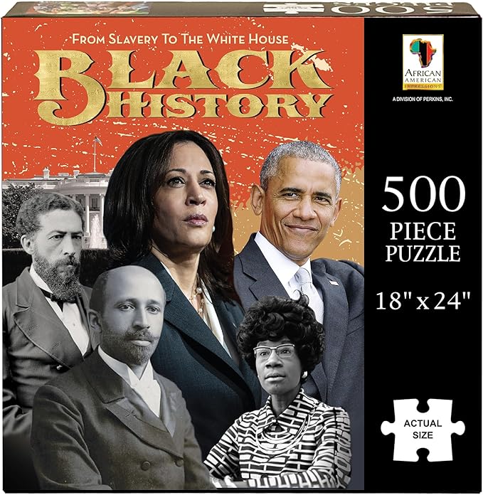 African American Expressions - Black History 500-Piece Puzzle – African American Jigsaw Puzzle for Adults | Cultural Heritage & Reflection