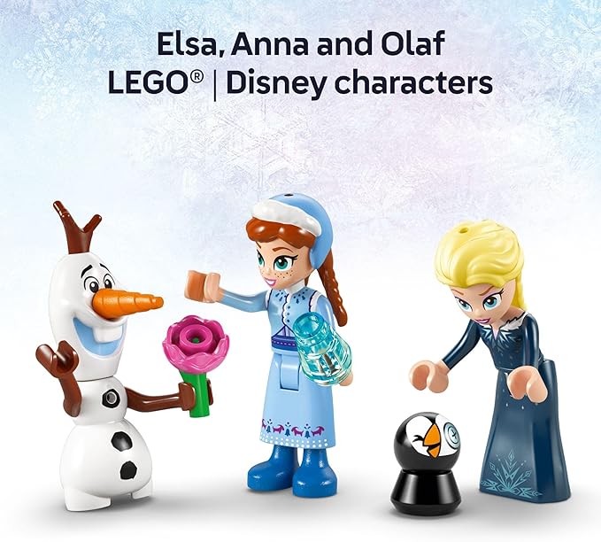 LEGO Disney Frozen: Arendelle Frozen Castle - Building Playset for Kids - Frozen Castle Toy for Fans with Princess Anna and Elsa Minidolls - 5 Year Old Girl & Boy Birthday Gift - 43265