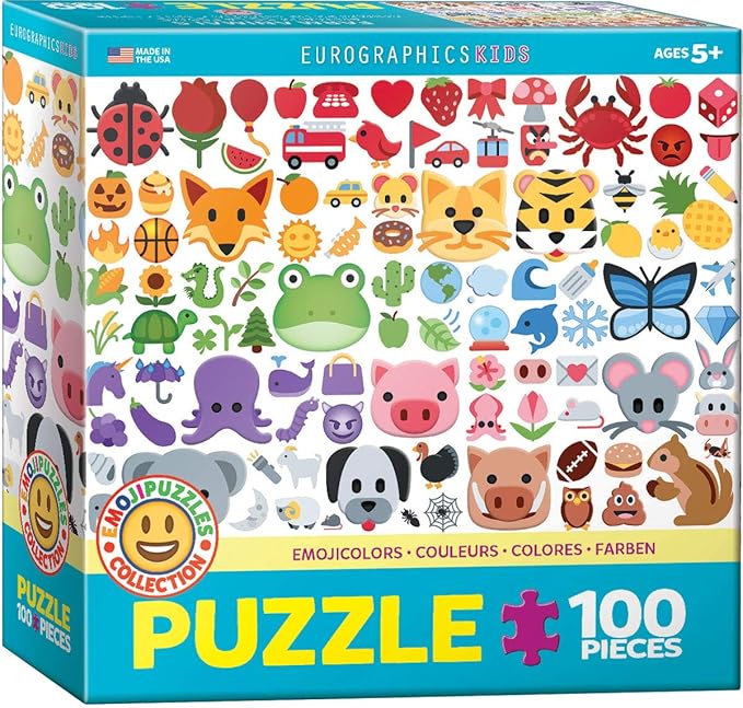 Emoji Colors 100-Piece Puzzle
