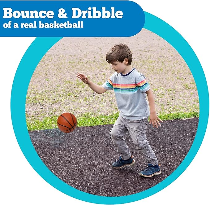 Botabee 5" Rubber Mini Basketballs (2-Pack) - Realistic Bounce and Grip for Indoor and Outdoor Play - Small Basketball for Kids - Durable and Fun, Perfect for Mini Hoops
