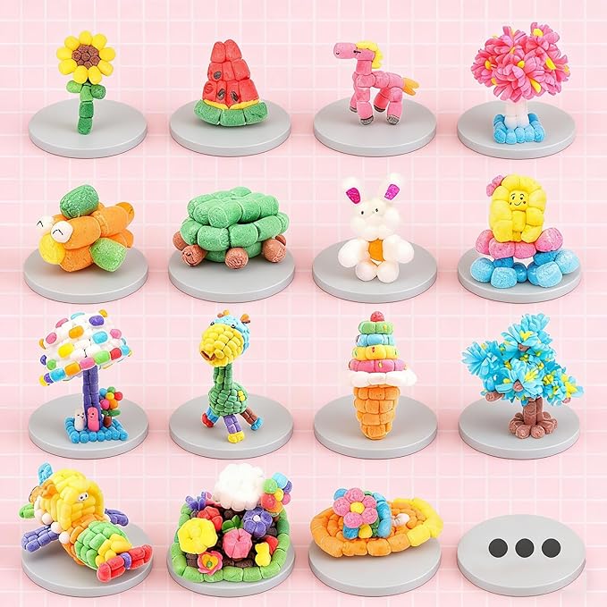 Arts and Crafts For Kids - Magic Foam Corn Craft Kit, STEM Building Model Toys, Bulk Crafts Supplies Kits, Kindergarten Preschool School Crafts Set For Toddler Ages 3 4 5 6 7 8 9 10 11 12 (500pcs)