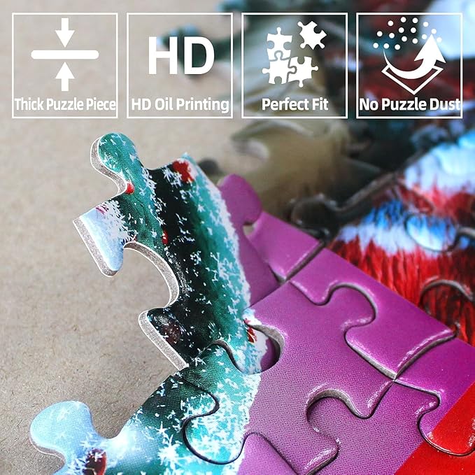 Vibrant Pet Shop 1000 Piece Puzzle for Adults, Fun Puzzles for Adults 1000 Pieces with HD Print & Poster, 27.5 * 19.7 in Dust Free, for Gifts Halloween Christmas Family Games Lovers