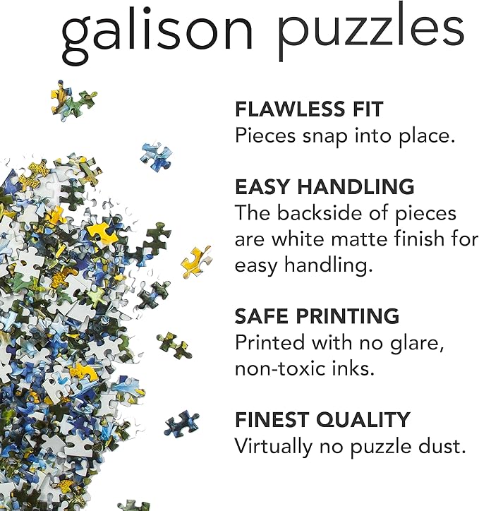 Galison Zodiac Flowers – 1000 Piece Puzzle Featuring Artistic Flowers Paired with Zodiac Signs
