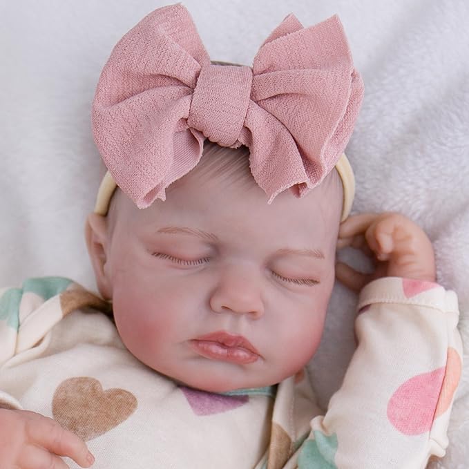 Milidool Realistic Reborn Baby Dolls - 20 Inch Cute Soft Vinyl Newborn Baby Doll Poseable Real Life Baby Dolls with Complete Accessories Toy for 3+ Years Old Girls Gifts, Pretend Play, Collection
