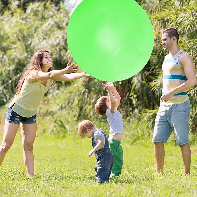 3pcs Giant Bubble Balls Water Balloons Giant Inflatable Water Bubble Ball Beach Ball Yard Games Soft Rubber Balloon for Outdoor Indoor Party Garden Pool