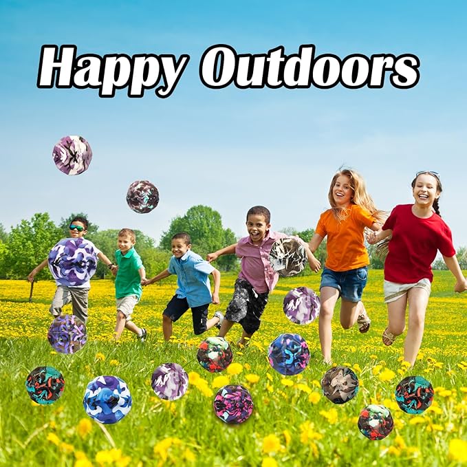 Bouncy Ball, Colorful Big Super Bouncy Astro Balls, Extreme High Bouncing Balls for Kids,Fun Kids Lightweight Foam Jump Balls for Outside, Improve Hand Eye Coordination Ability (12 Pack)