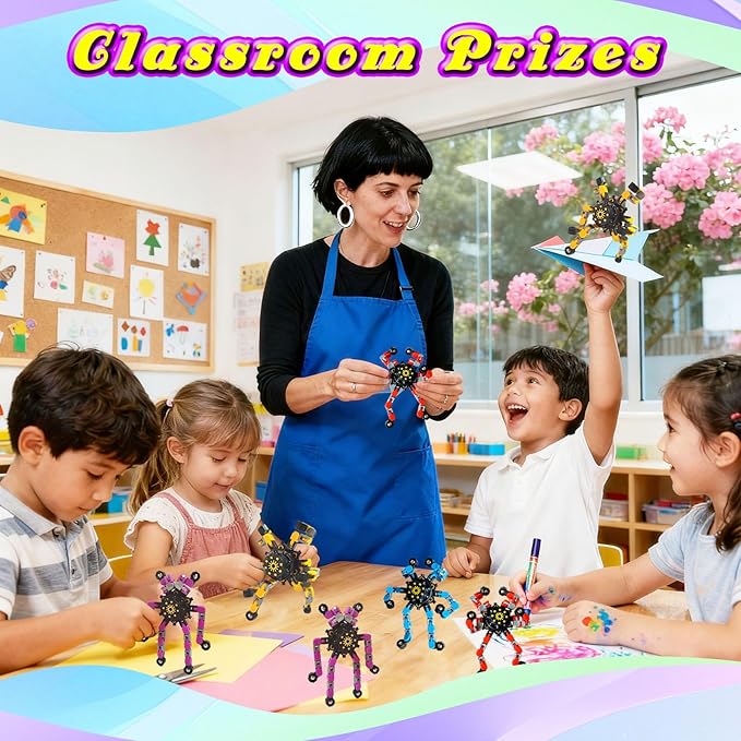 20 Pack Funny Sensory Fidget Toys,Deformable Chain DIY Robot Spinners Fingertip Stress Relief Gyro Toy Birthday Gifts Christmas Goodie Bag Stuffers Classroom Prizes Party Favors for Kids Adults