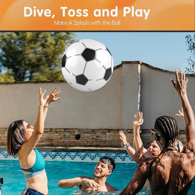 Fovths 12 Pieces Inflatable Beach Balls 11 Inch Blow Up Party Supplies Swimming Pool Toys for Summer Water Games Birthday Sports Theme Party Favors