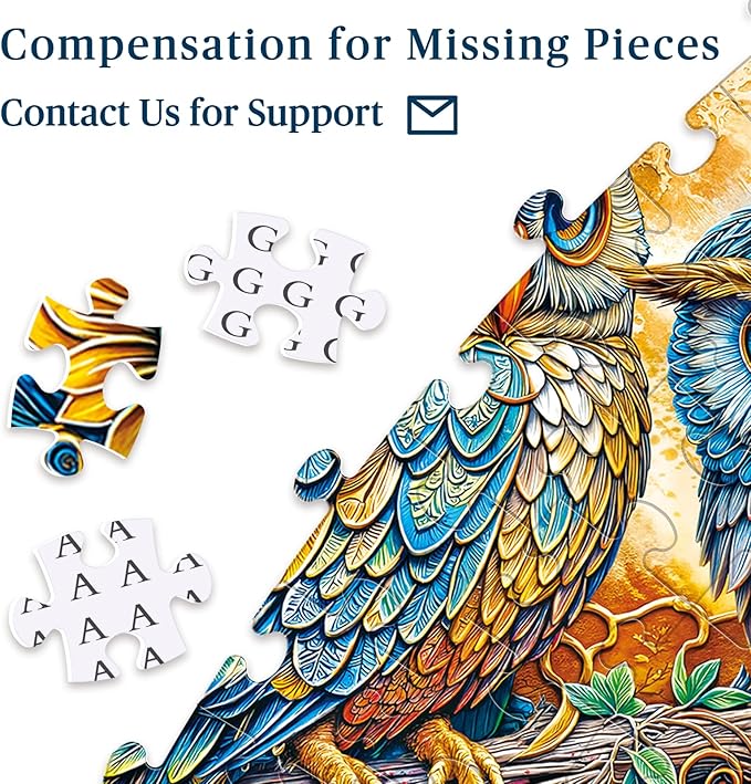 1000 Piece Round Jigsaw Puzzle for Adults - Steampunk Owl Family, 26.8" Diameter – Stress Relief & Cognitive Challenge, Ideal Mindfulness Gift for Family Game Night, Artistic Wall Decor