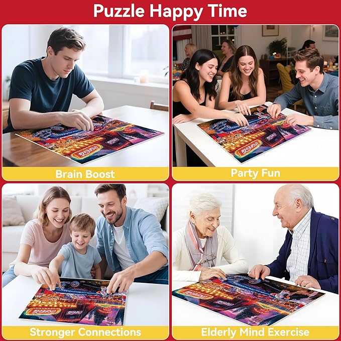 LUXDIVINA 1000 Piece Puzzle for Adults, Puzzles for Adults 1000 Pieces, Summer Country Farm Night Jigsaw Puzzle, Fun Gift for Adults & Teens, Perfect for Game Nights, 28 * 20 in