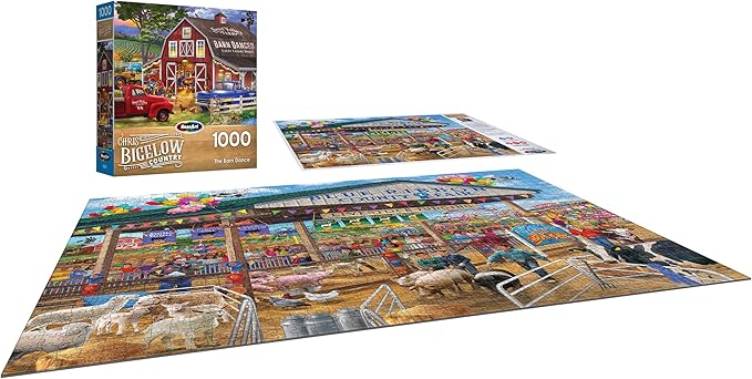 RoseArt - Chris Bigelow - Blue Ribbon County Fair - 1000 Piece Jigsaw Puzzle for Adults