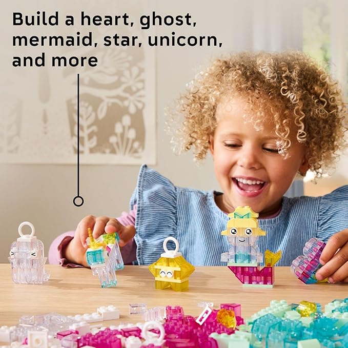 LEGO Classic Magical Transparent Box - Preschool Learning Toy for Boys and Girls, Ages 5+ - Birthday Gift for Kids - Beginner Construction Set - Colorful Building Bricks Toy - 11040
