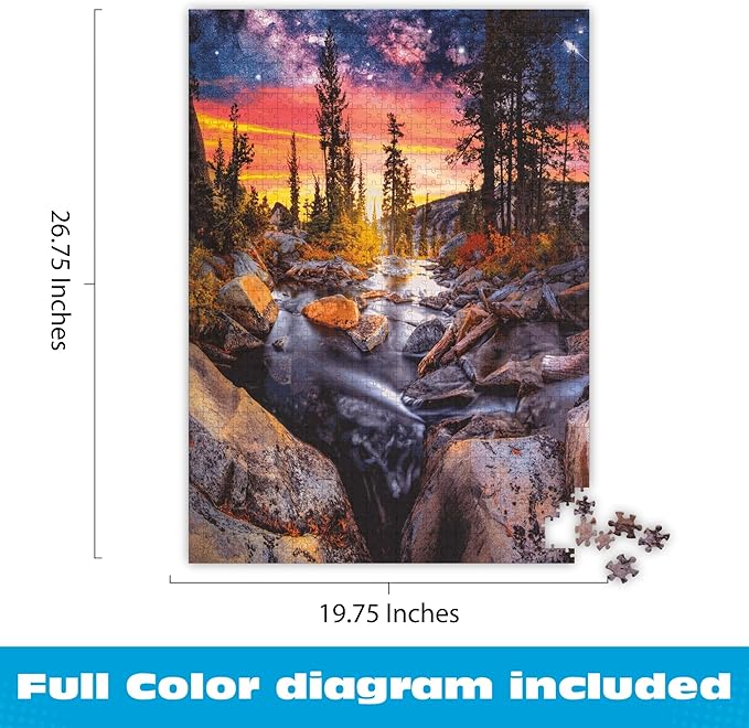 Buffalo Games - Forest Magic Hour - Earthpix - Scenic Landscape - 1000 Piece Jigsaw Puzzle for Adults - Challenging Nature Art Perfect for Game Nights - Finished Size is 26.75 x 19.75