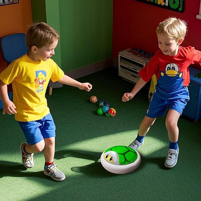 Boys Toys Gifts, Hover Soccer Ball with LED Lights, Indoor Soccer Toys Games, Turtle Shell Toys for Kids Ages 3-12, Kids Boys Christmas Birthday Gifts, Air Floating Ball