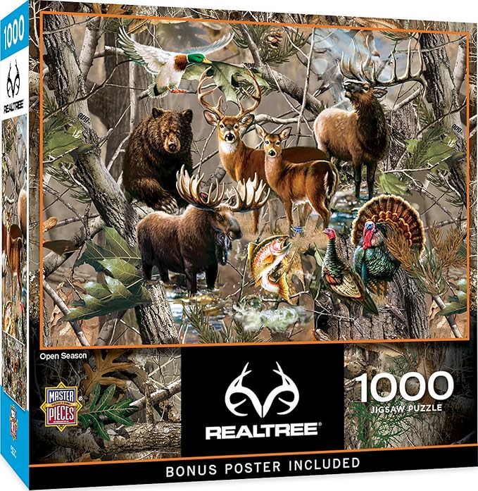 MasterPieces 1000 Piece Jigsaw Puzzle for Adults, Family, Or Youth - Open Season - 19.25"x26.75"