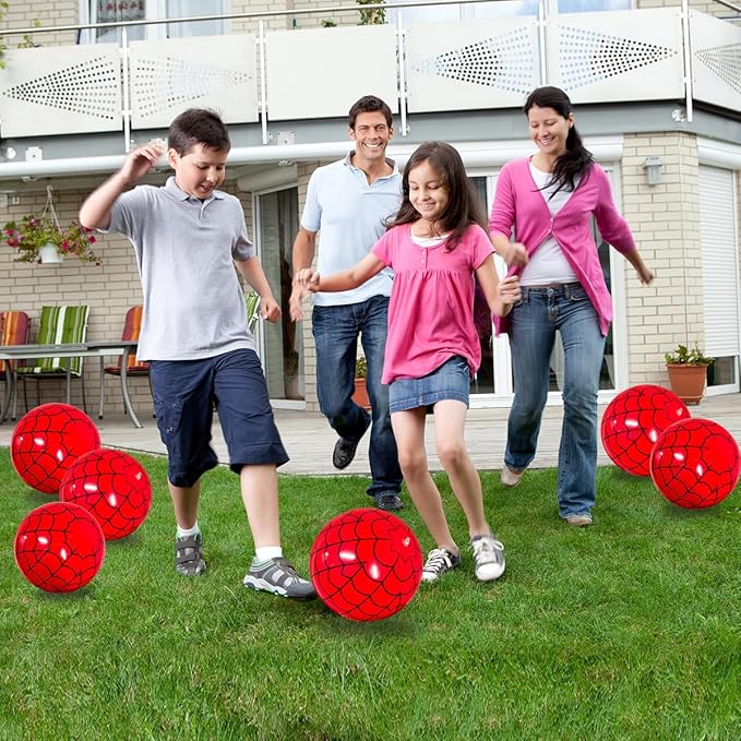 OU RUI 10 Packs Beach Balls Inflatable Pool Toys for Kids Summer Pool Toys Adults Kids Birthday Party Favors Luau Summer Beach Water Games Beachball Party Decor