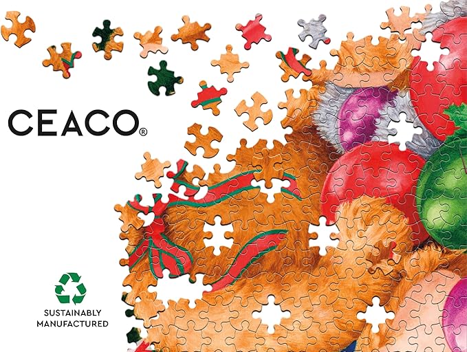 Ceaco – Marilee Carroll Teddy's Tree - 500 Piece Jigsaw Puzzle Colorful Puzzle for Adults – Precision-Cut Pieces, Beautiful Artwork, and Hours of Relaxing Fun