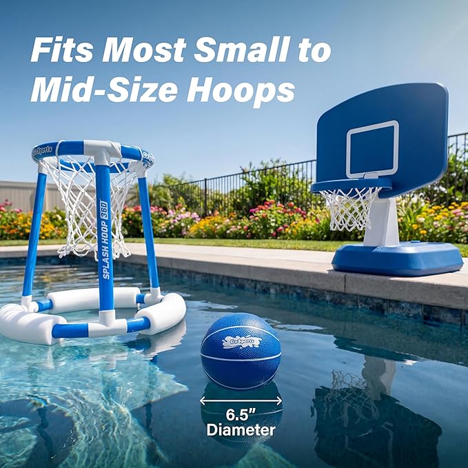 GoSports Swimming Pool Basketballs 3 Pack - Red or Blue - Great for Floating Water Basketball Hoops