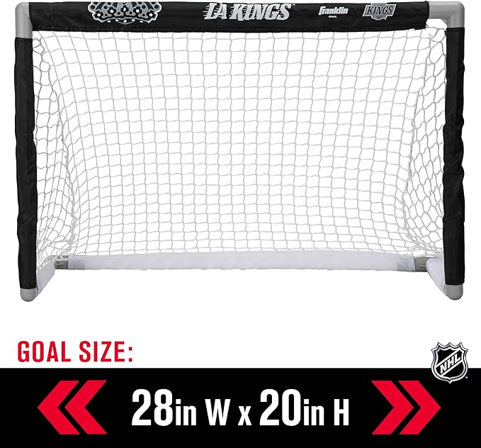 Franklin Sports NHL Mini Hockey Set - Kids Indoor Knee Hockey Goal, Ball, + 2 Stick Combo - Youth Team Indoor Toy Set - Official - Ages 3+