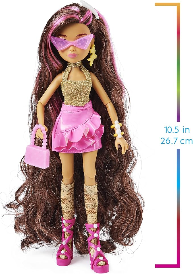 MERMAID HIGH, Searra Deluxe Mermaid Doll & Accessories with Removable Tail, Doll Clothes and Fashion Accessories, Kids Toys for Girls Ages 4 and up