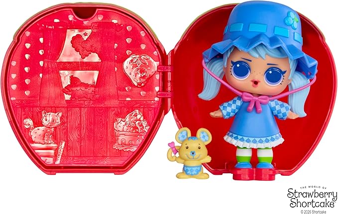 LOL Surprise Loves The World of Strawberry Shortcake Tots with Scented Dolls, Pets, and Transforming Strawberry House Playset – Gift for Kids Ages 4+