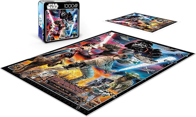 Buffalo Games - Star Wars - You'll Find I'm Full of Surprises - 1000 Piece Jigsaw Puzzle for Adults - Collectible Tin Case - Finished Size is 26.6 x 19